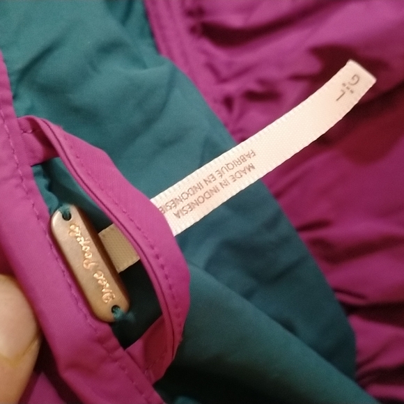 Free People Teal and Berry Retro Active Jacket Size L - Picture 8 of 15